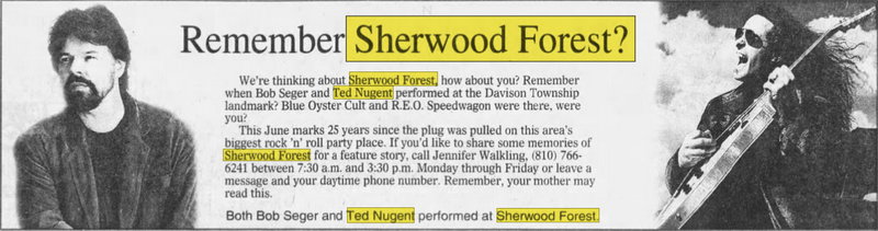 Sherwood Forest - May 23 1999 Article (newer photo)